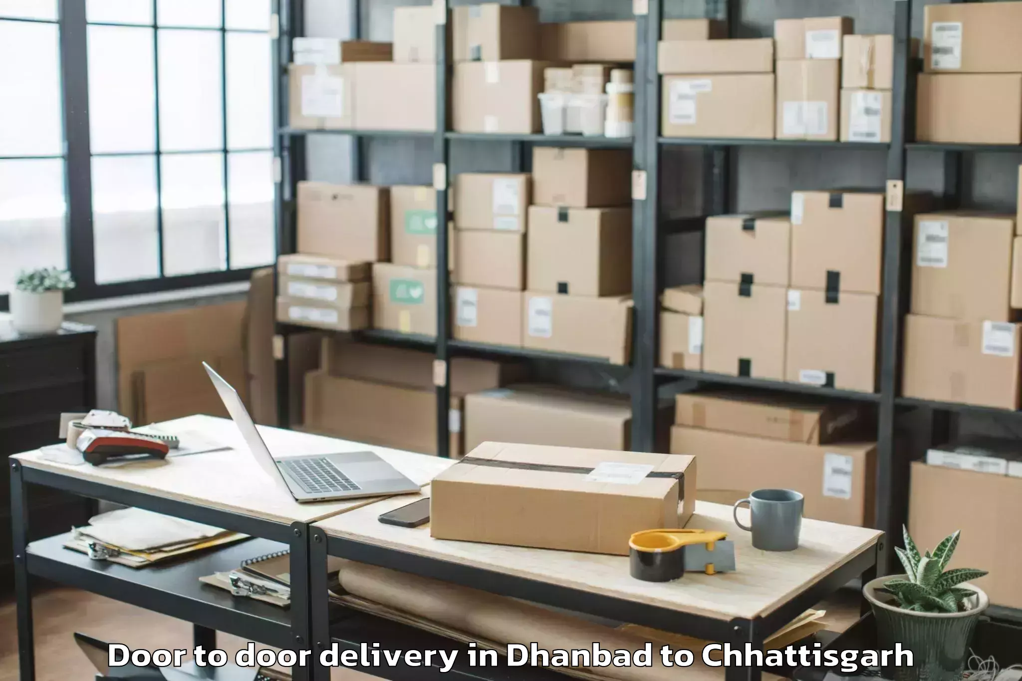 Reliable Dhanbad to Marwahi Door To Door Delivery